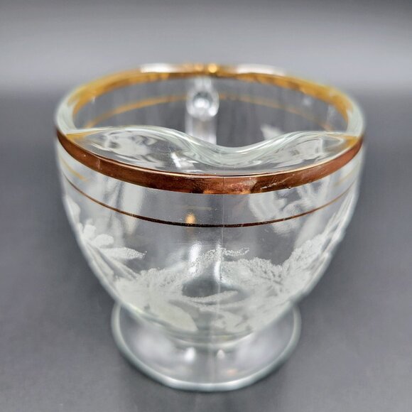 Vintage Creamers Frosted Grape & Leaf Gold Set Of 3 Creamer Syrup Condiment - Picture 10 of 16